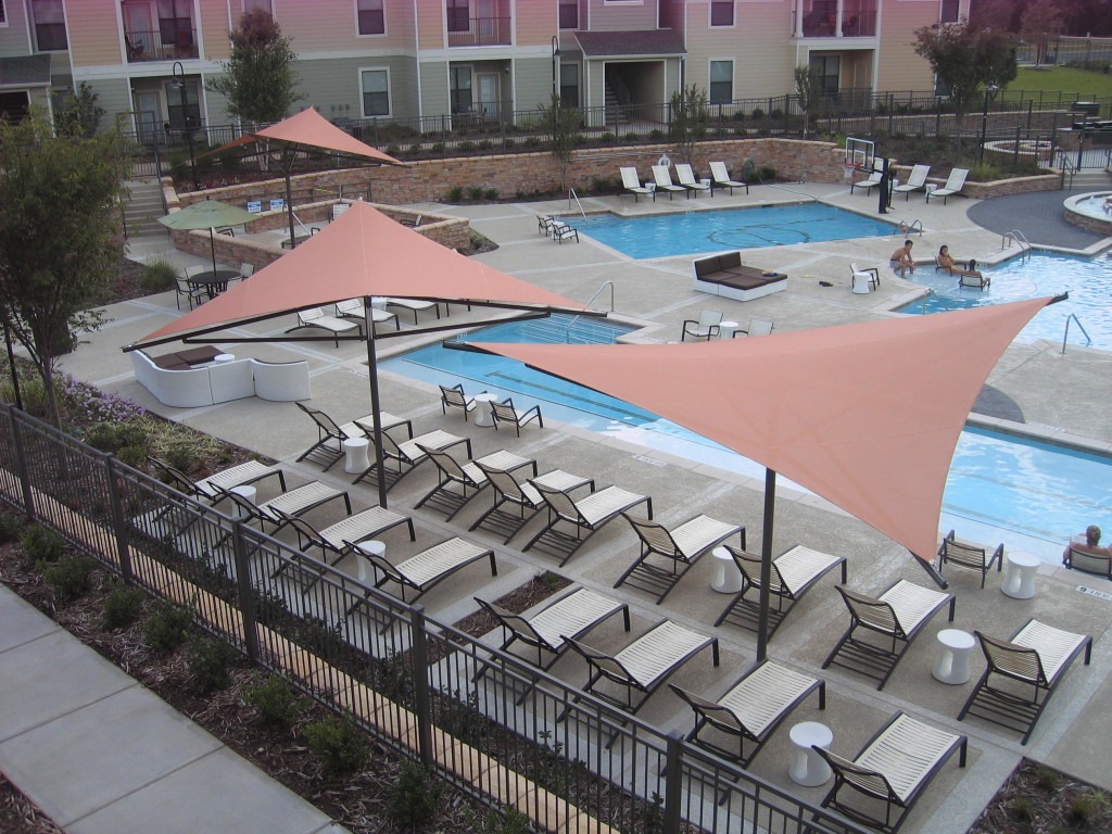 Apartment permanent umbrellas
