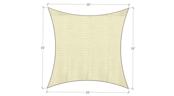 Prefabricated shade sail