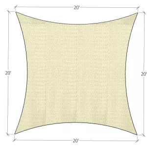 Prefabricated shade sail