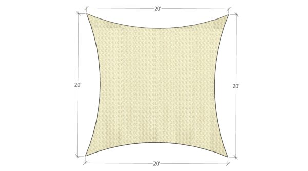 Prefabricated shade sail