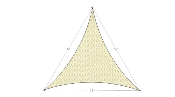 Prefabricated shade sail