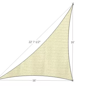 Prefabricated shade sail