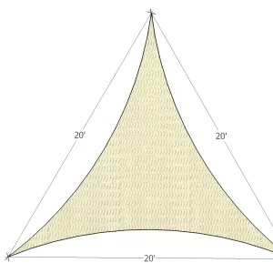 Prefabricated shade sail