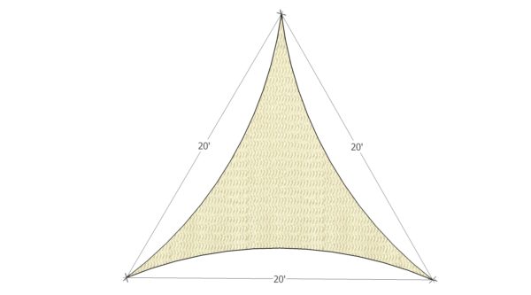 Prefabricated shade sail