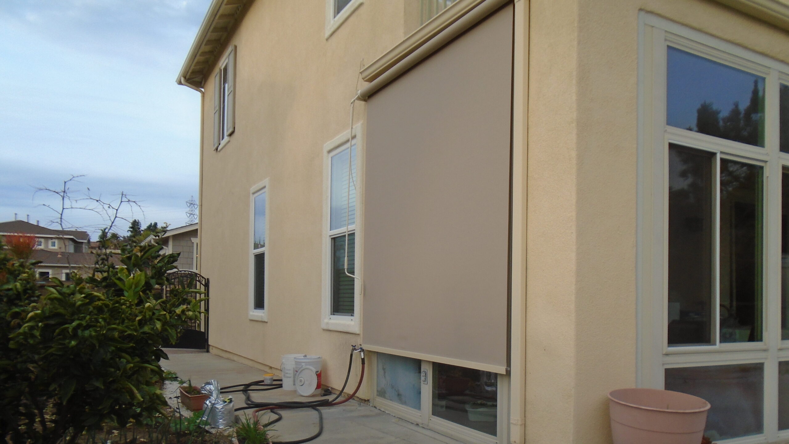 Prescott Valley, Arizona. Patio Pro Retractable Drop Shade